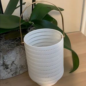 West Elm Candle Lantern with handle